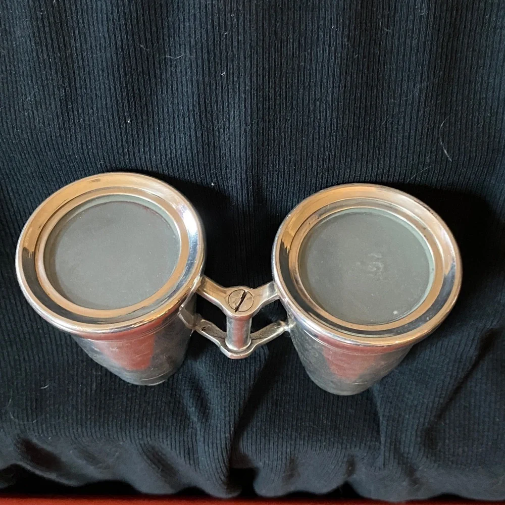 Vintage Miniature Binoculars Double Flask